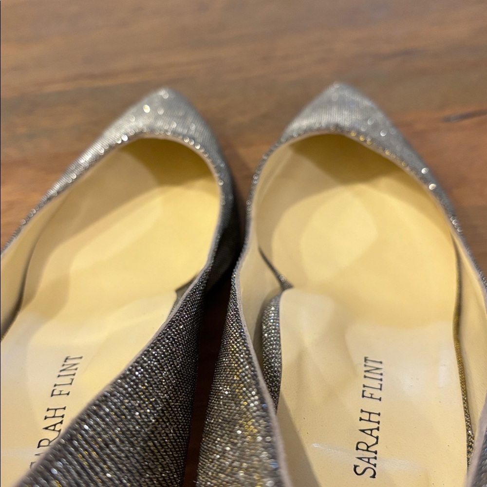 Sarah Flint Gunmetal Heels Sz 39 Sz 8.5 - Picture 4 of 7